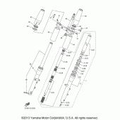 Схема вузла: Вилка передньої осі Yamaha XVS1100 V-Star Classic