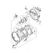 Схема узла: Headlight assy (3VN1,3VN2) Yamaha SRX400