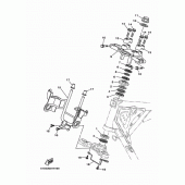 Схема узла: Рулевой механизм Yamaha YBR125