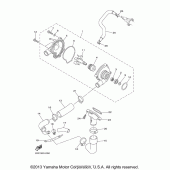 Схема вузла: Водяний насос Yamaha FZ6 FZ6R