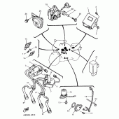 Схема вузла: Електроустаткування 1 Yamaha YZF750 YZF750