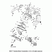 Схема вузла: Впускна система Yamaha YZ450F YZ450FX