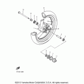 Схема вузла: Переднє колесо Yamaha YZF600R Thundercat
