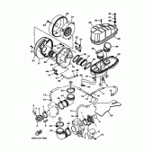 Схема вузла: Впускна система Yamaha XVS1100 Drag Star Classic