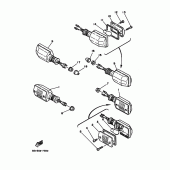 Схема узла: Поворотники 2 Yamaha XT350 XT350