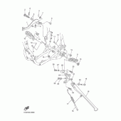 Схема узла: Подножки и Подставка Yamaha WR250 WR250F