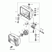 Схема узла: Фара Yamaha FZX750