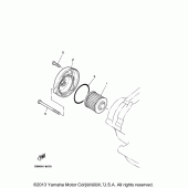 Схема узла: Масляный фильтр Yamaha XV250 V-Star