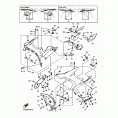 Схема узла: Облицовочные элементы 2 Yamaha YZF-R1 R1