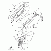 Схема узла: Side cover / oil tank Yamaha TT250R TT-R