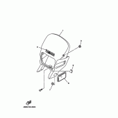 Схема узла: Облицовочные элементы 1 Yamaha XT225 XT225