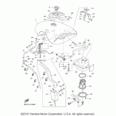 Схема вузла: Паливний бак Yamaha XVS1300 Stryker Bullet Cowl Cruiser