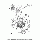 Схема вузла: Головка блоку циліндрів Yamaha XT250 XT250