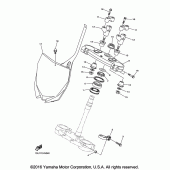 Схема вузла: Рульовий механізм Yamaha YZ450F YZ450FX