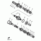 Схема узла: Трансмиссия Yamaha XJ400 Diversion (S-TYPE)