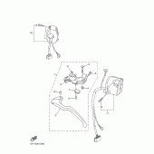 Схема узла: Пульт управления рулевой и Рычаг Yamaha YZF-R1 R1
