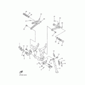 Схема вузла: стенд. підніжка 2 Yamaha XT600 XT600