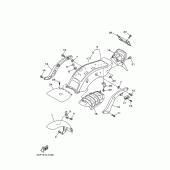 Схема вузла: Заднее крыло 1 (5KP1,2,4,7,8) Yamaha XVS400 Drag Star