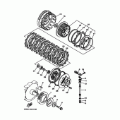 Схема вузла: Зчеплення Yamaha XV1600 Wild Star