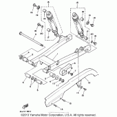 Схема узла: Swing arm rear shocks Yamaha XV250 Route 66