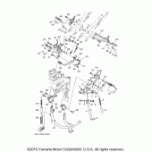 Схема вузла: Підніжки та Підставка Yamaha FJ09 FJ-09