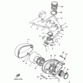 Схема узла: Впускная система Yamaha XV250 Virago