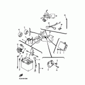 Схема узла: Электрооборудование 1 Yamaha XV250 Virago