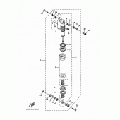 Схема вузла: Задня підвіска Yamaha YZ125