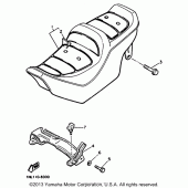 Схема вузла: Сидіння Yamaha XVZ1300 Venture Royale