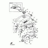 Схема узла: Топливный бак Yamaha FZS600 FAZER