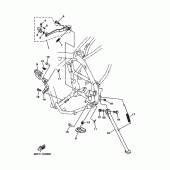 Схема вузла: Підніжки та Підставка Yamaha TT-R250 TT-R250