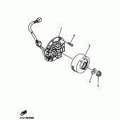 Схема вузла: Генератор Yamaha YZ250 YZ250F