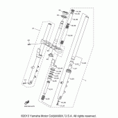 Схема узла: Вилка передней оси Yamaha FZ6 FZ6R