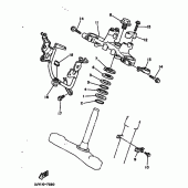 Схема вузла: Рульовий механізм Yamaha TW200