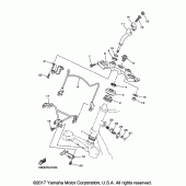 Схема узла: Рулевой механизм Yamaha XV250 V-Star