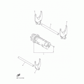 Схема вузла: Вал перемикання Yamaha XVS950 XV950 R-Spec