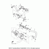 Схема вузла: Водяний насос Yamaha YZF600R Thundercat