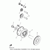 Схема узла: Привод стартера Yamaha YZF600R Thundercat