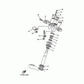 Схема вузла: Рульовий механізм Yamaha TDM850