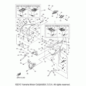 Схема узла: Облицовочные элементы (2) Yamaha FZ6 FZ6R