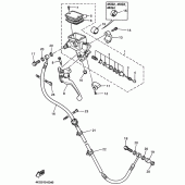 Схема узла: Передний мастер цилиндр 2 Yamaha XJR1200
