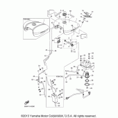 Схема вузла: Паливний бак Yamaha XVS1300 V-Star Tourer