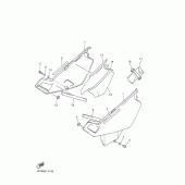 Схема узла: Боковая крышка Yamaha XT500