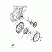 Схема узла: Привод стартера Yamaha TDM900