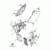 Схема узла: Боковая крышка Yamaha YZ125