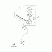 Схема узла: Передний тормозной цилиндр Yamaha XVS650 Drag Star