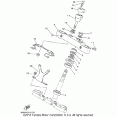Схема узла: Рулевой механизм Yamaha XV1600 Midnight Star