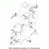 Схема узла: Сиденье Yamaha XVS950 V-Star Tourer
