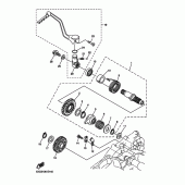 Схема вузла: Привід стартера Yamaha YZ250 YZ250F