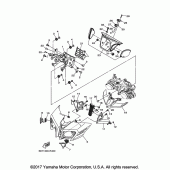 Схема узла: Облицовочные элементы 1 Yamaha FZ10/ MTN1000 FZ-10